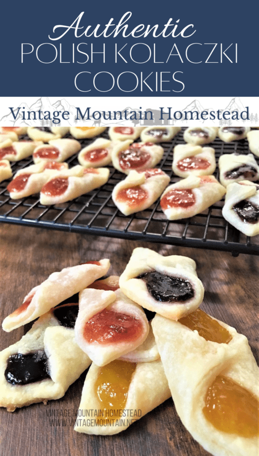 Polish Kolaczki Cookies ⋆ Vintage Mountain Homestead
